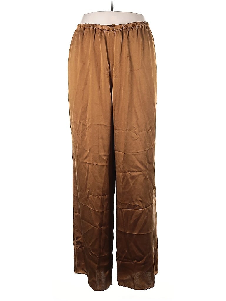 Pre-owned Vince Silk Pants In Brown