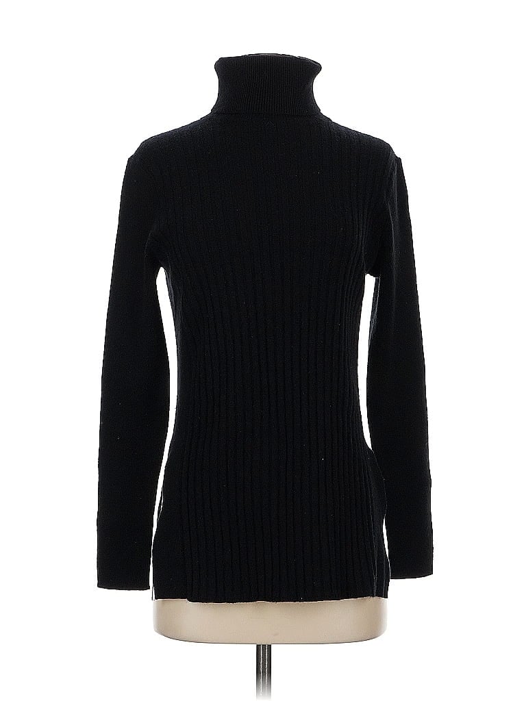 Pre-owned Lafayette 148 Cashmere Pullover Sweater In Black