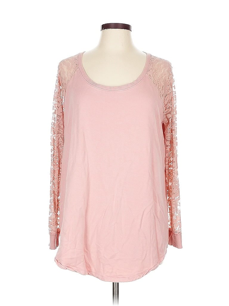 Pre-owned Torrid 3/4 Sleeve T-shirt In Pink