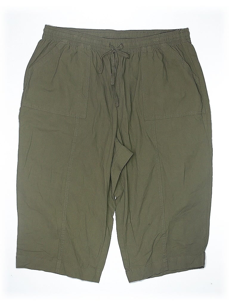 Pre-owned Karen Scott Cargo Shorts In Green