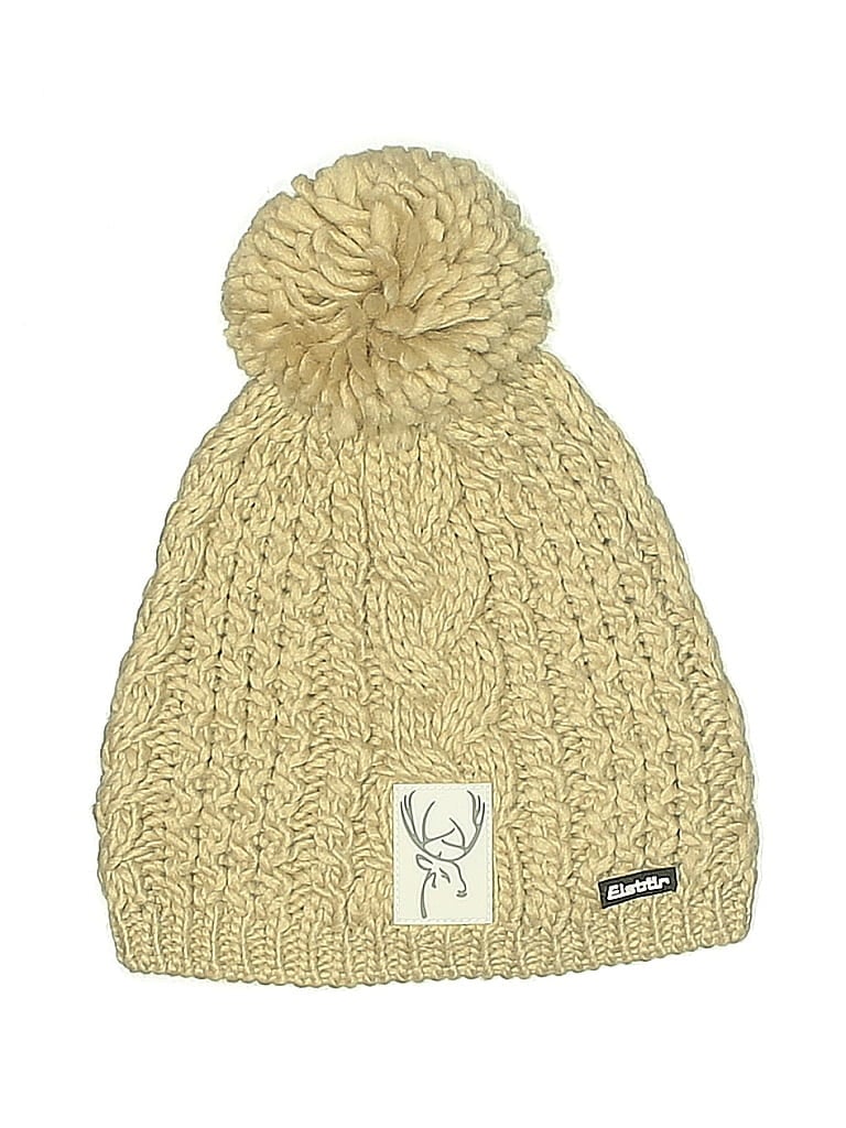 Pre-owned Assorted Brands Beanie Hat In Brown