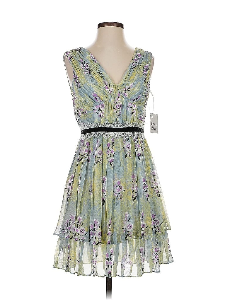 Self-portrait Cocktail Dress In Multi