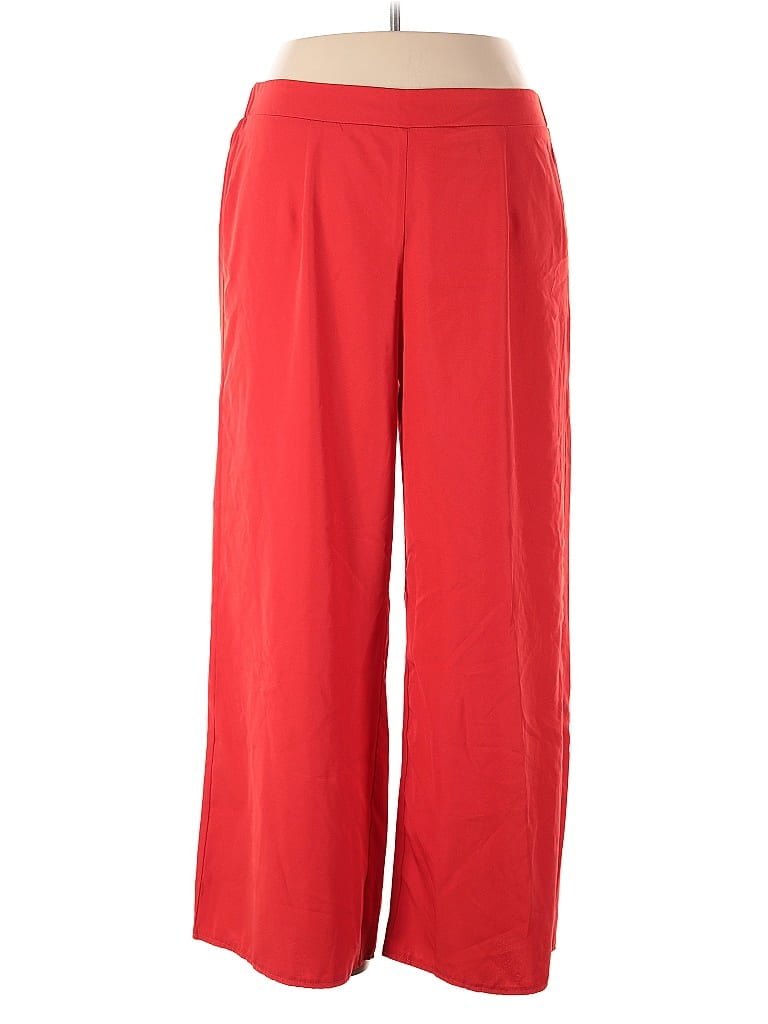 Pre-owned Shein Curve Casual Pants In Red