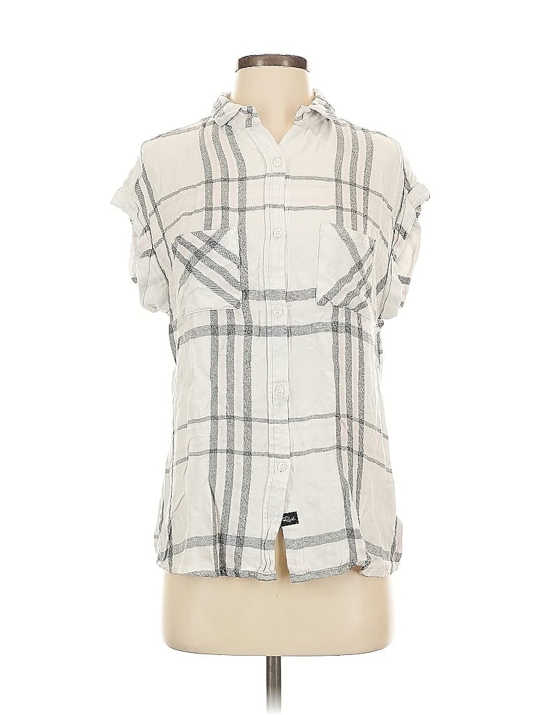 RAILS Pre-owned Sleeveless Button Down Shirt In White