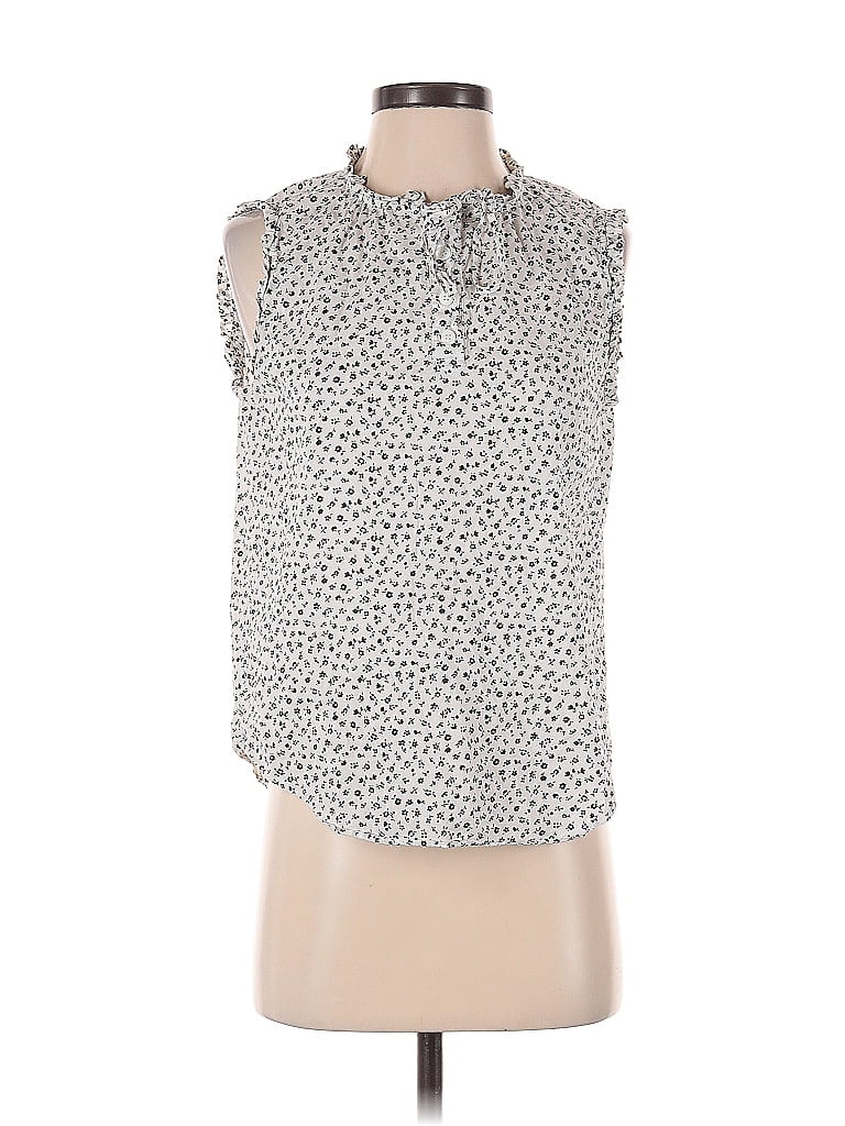 Pre-owned Court & Rowe Sleeveless Blouse In White