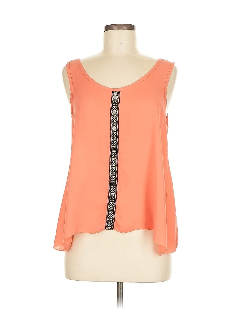 FRANCESCA'S Pre-owned Sleeveless Blouse In Orange