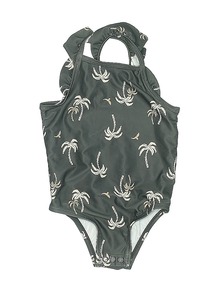 Pre-owned Carter's Kids' One Piece Swimsuit In Gray