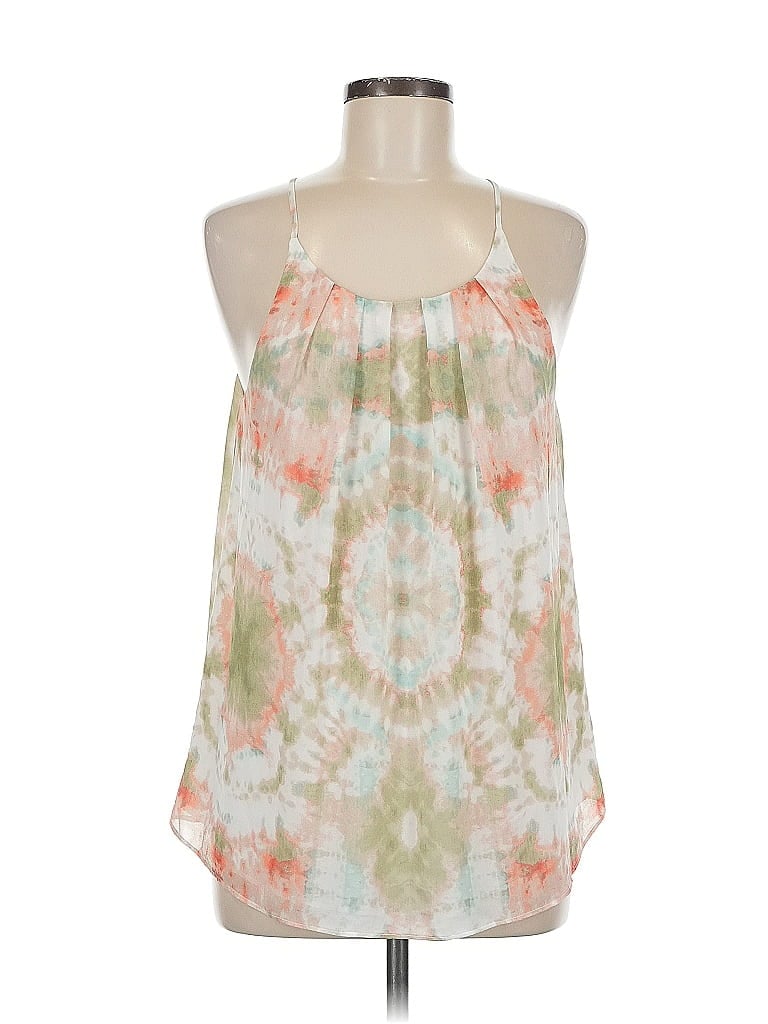 Pre-owned Vince Camuto Tank Top Ivory Halter Neckline Tops In White