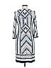 Sandra Darren Print Blue Casual Dress Size 6 - photo 2