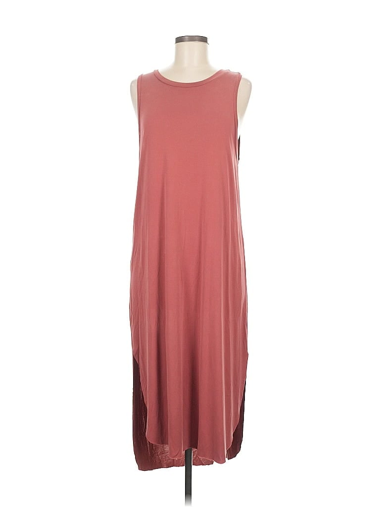 Pre-owned Lush Casual Dress In Burgundy