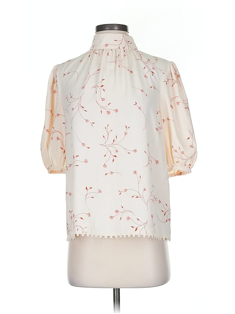 Pre-owned Joie 3/4 Sleeve Blouse In White