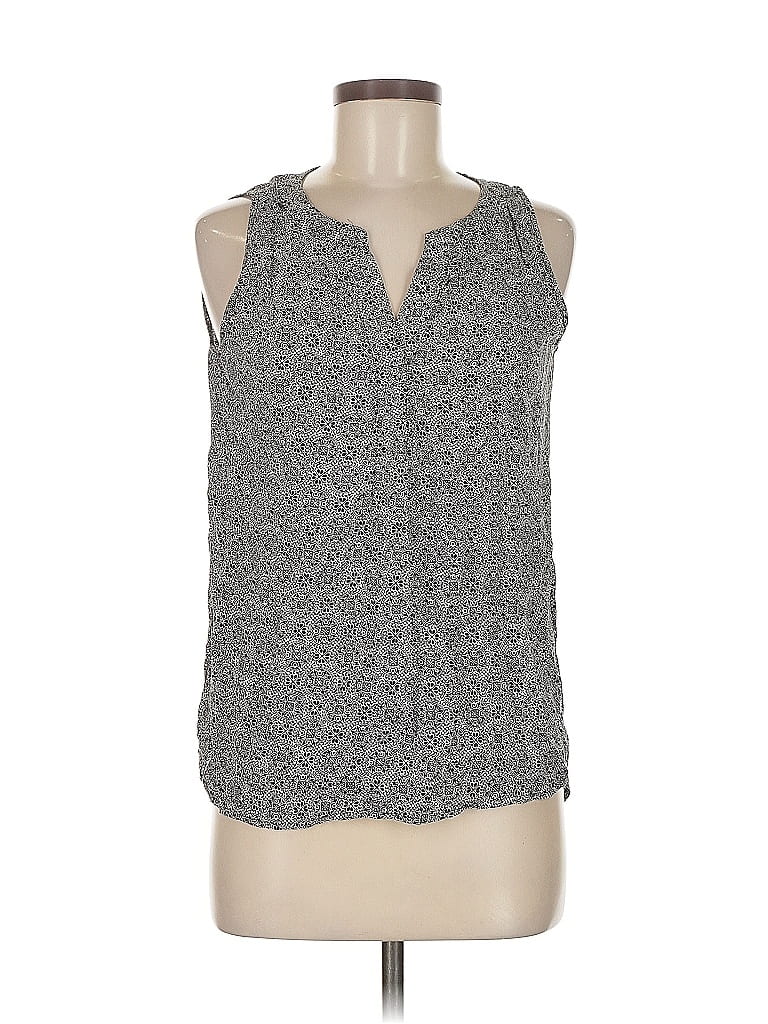 Pre-owned Rose & Thyme Sleeveless Blouse In Gray