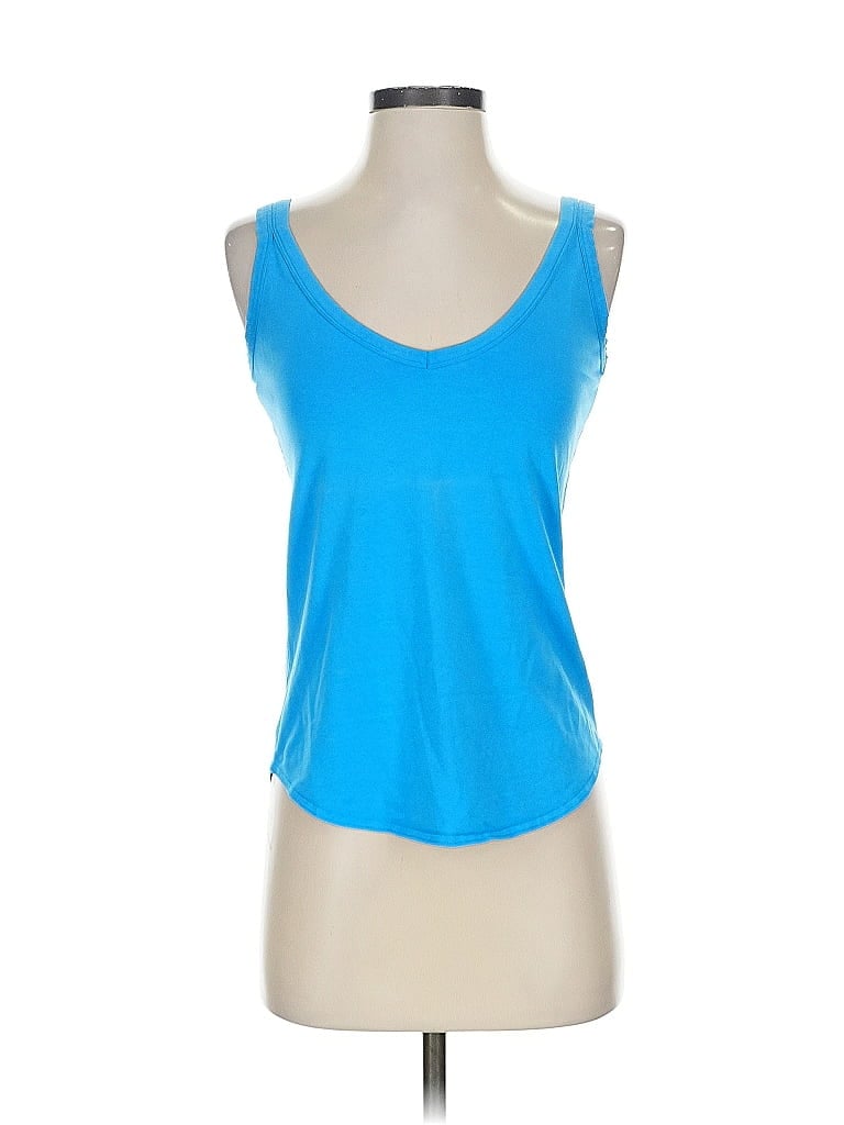Pre-owned Unbranded Tank Top Blue Strapless Neckline Tops