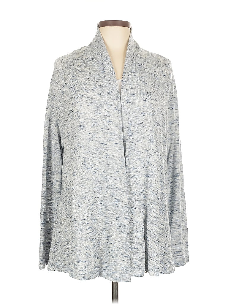 Pre-owned Ann Taylor Loft Cardigan Sweater In Gray