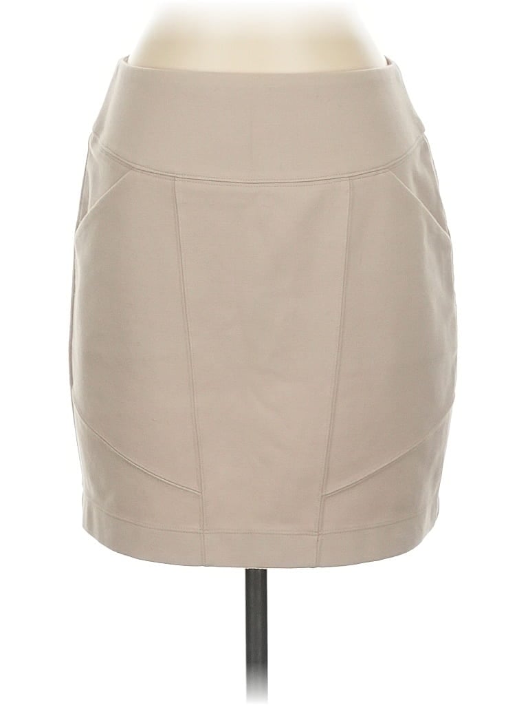 Click to view more detailed imagery on our partner's website Pre-owned Club Monaco Faux Leather Skirt In Brown