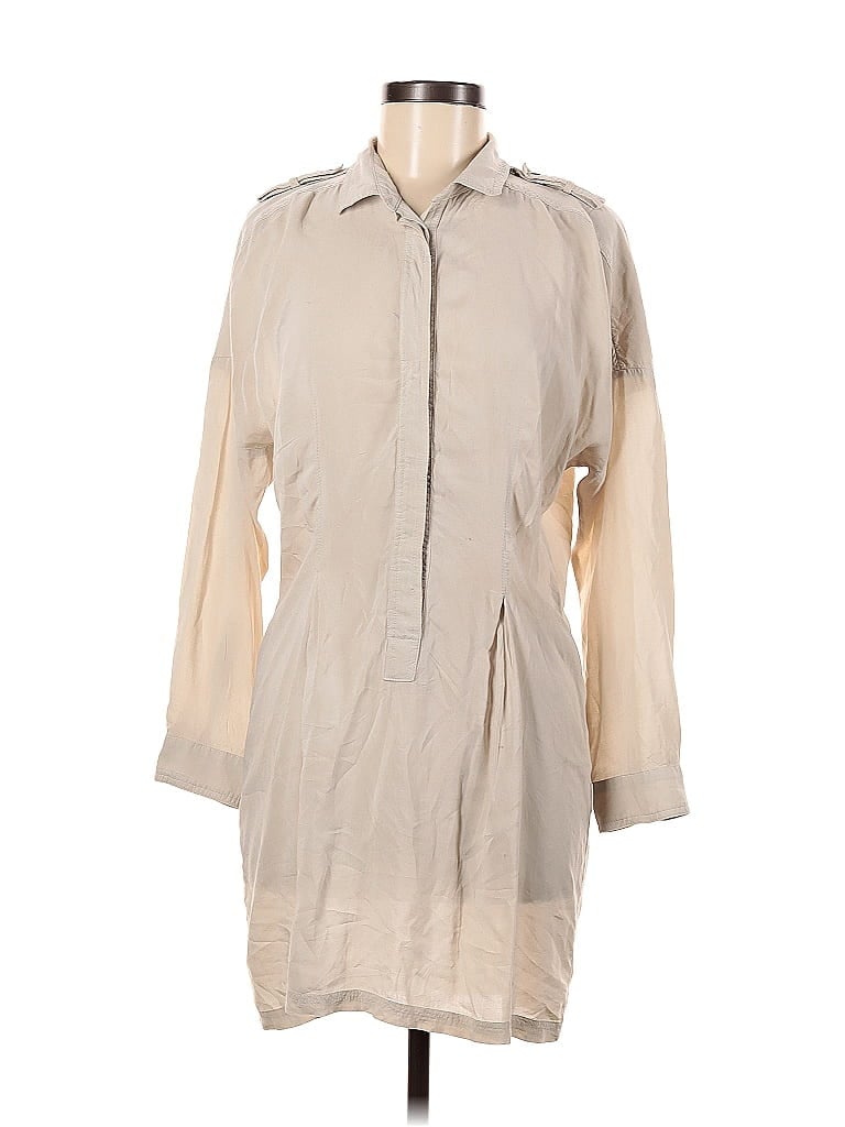 Pre-owned Zara Basic Casual Dress In Brown