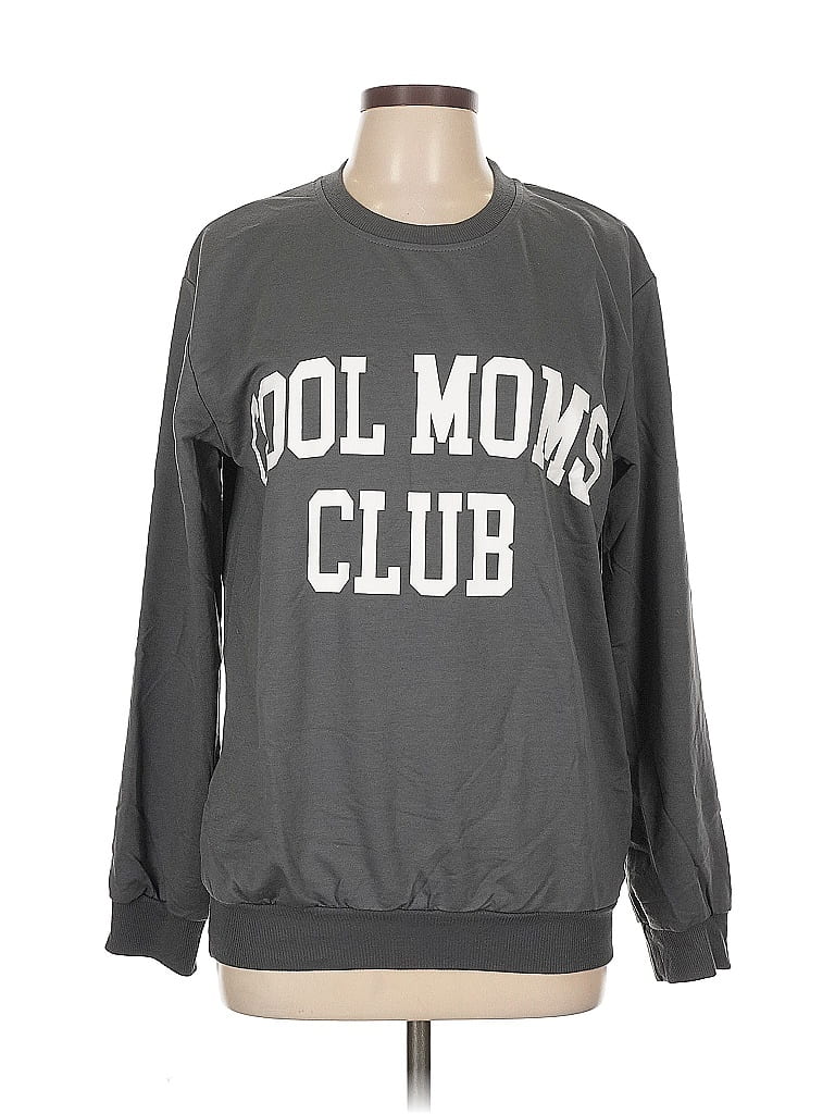 Pre-owned 2 To 5 Designs Sweatshirt In Gray