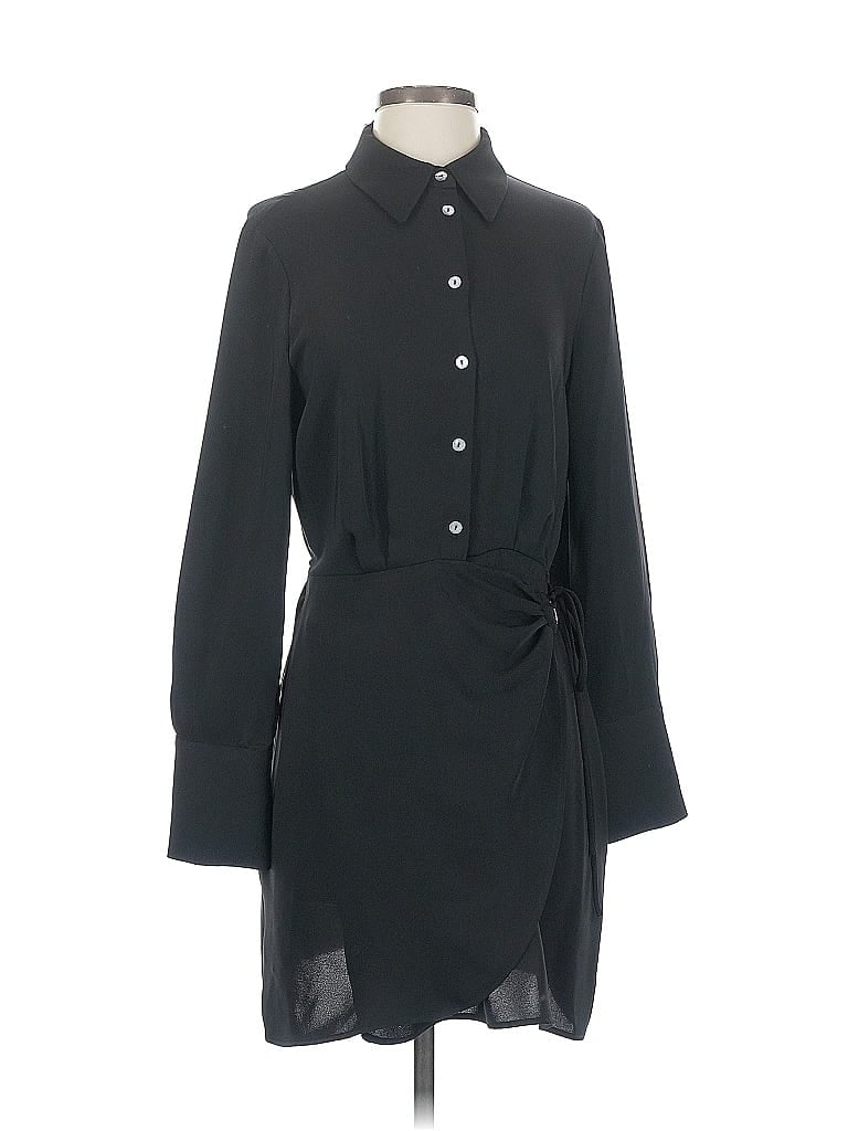 Pre-owned Mng Casual Dress In Black