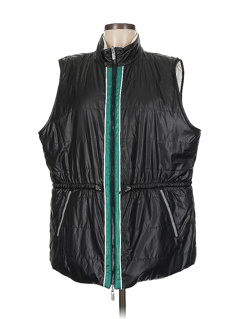Pre-owned Zenergy By Chico's Vest In Black