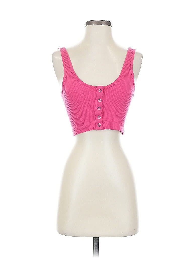 Pre-owned Out From Under Tank Top Pink Sweetheart Neckline Tops