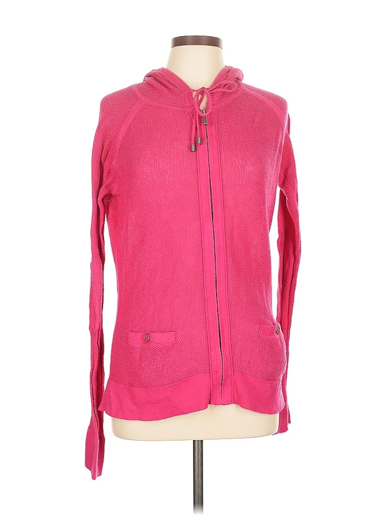 Pre-owned Banana Republic Factory Store Zip Up Hoodie In Pink