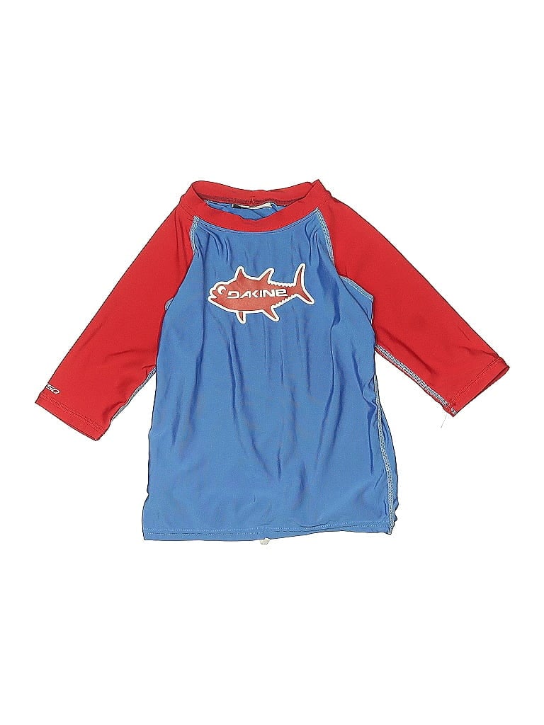 Pre-owned Dakine Kids' Rash Guard In Blue