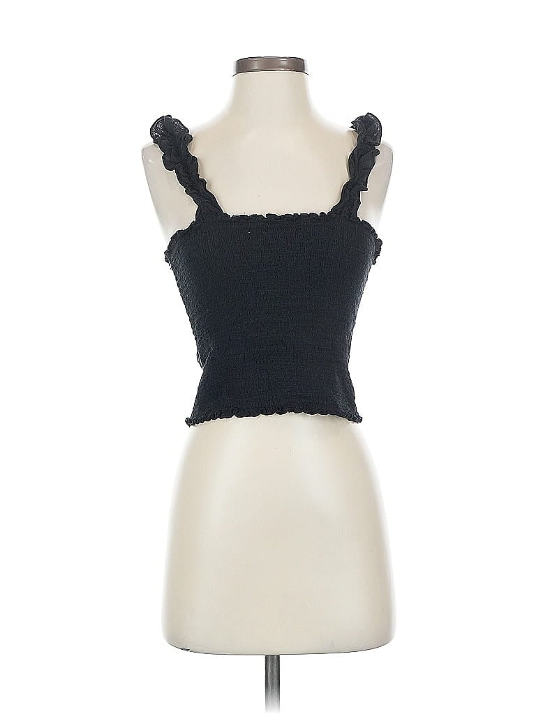 Pre-owned Aerie Tank Top Black Strapless Neckline Tops