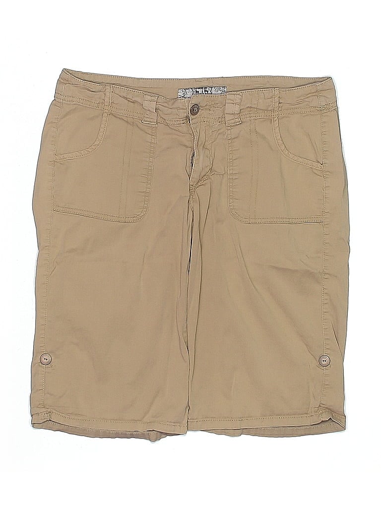 Click to view more detailed imagery on our partner's website Pre-owned 17/21 Exclusive Denim Khaki Shorts In Brown