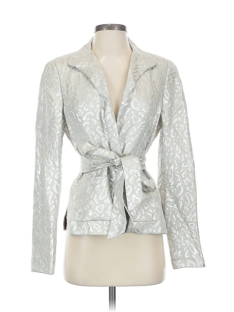 Click to view more detailed imagery on our partner's website Pre-owned Nina Mclemore Blazer Jacket In Silver