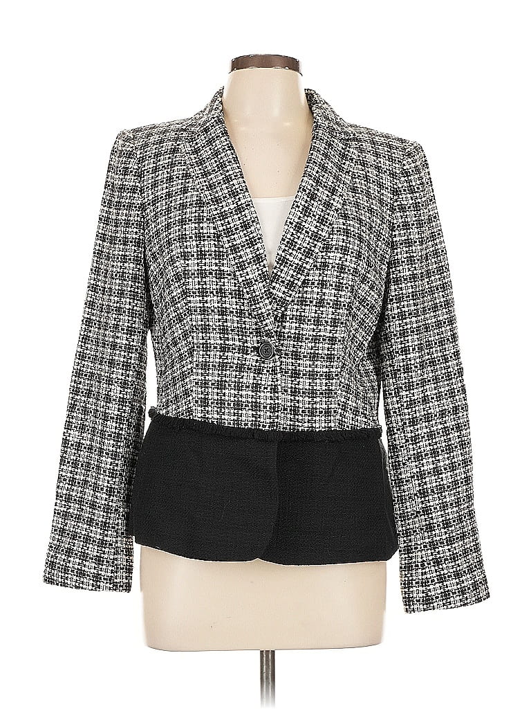 Pre-owned Karl Lagerfeld Blazer Jacket In Gray