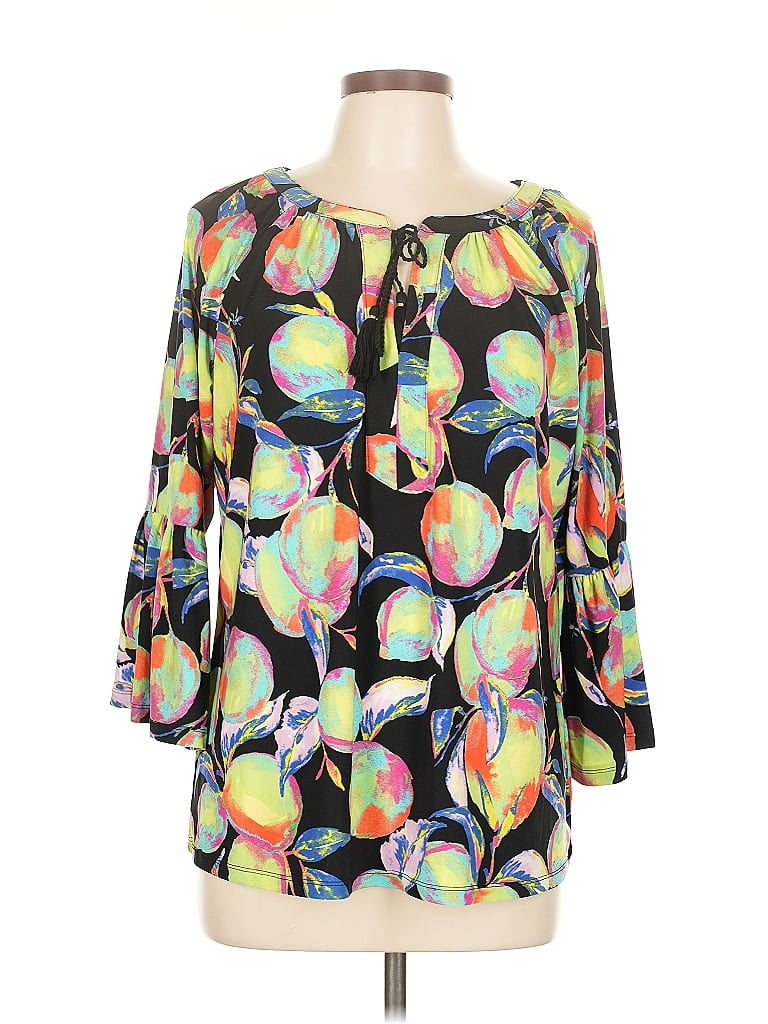 Pappagallo 3/4 Sleeve Blouse In Multi