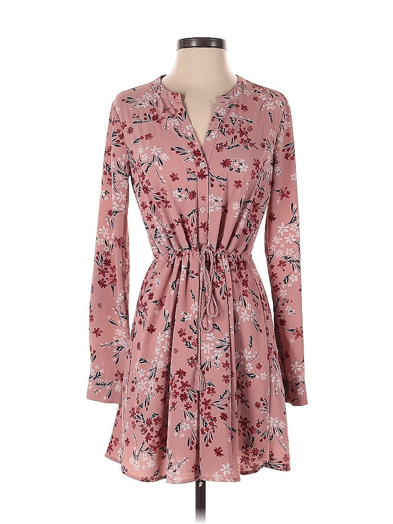 Pre-owned Just Fab Casual Dress In Pink