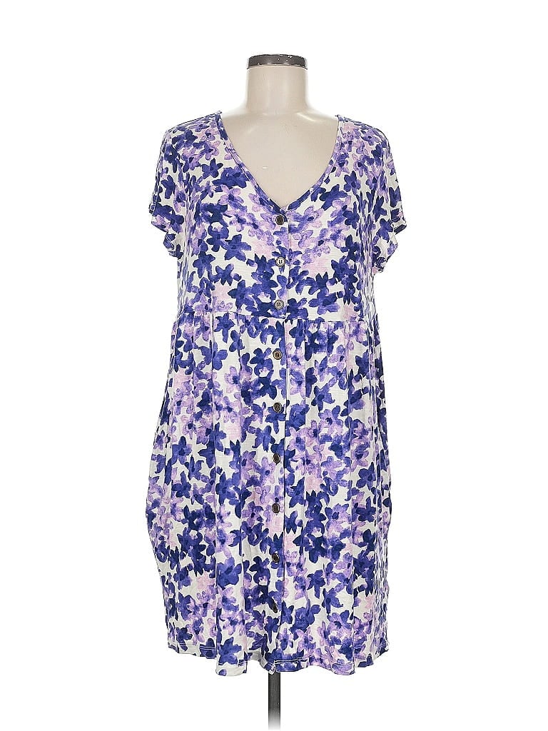 Pre-owned Lularoe Casual Dress In Purple