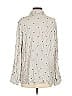 Dylan 100% Rayon Polka Dots Gray Long Sleeve Blouse Size S - photo 2