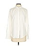 DKNY 100% Polyester Solid Ivory Long Sleeve Blouse Size S - photo 1