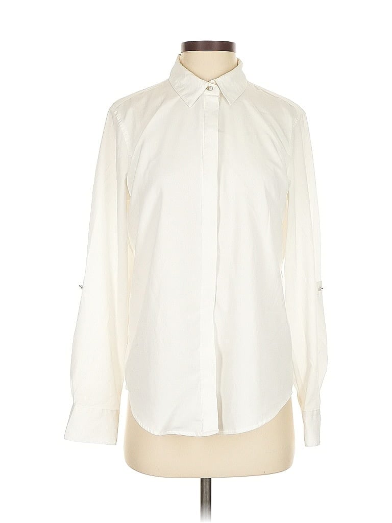 Click to view more detailed imagery on our partner's website Pre-owned Dkny Long Sleeve Blouse In White