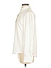 DKNY 100% Polyester Solid Ivory Long Sleeve Blouse Size S - photo 5