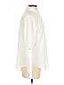 DKNY 100% Polyester Solid Ivory Long Sleeve Blouse Size S - photo 4