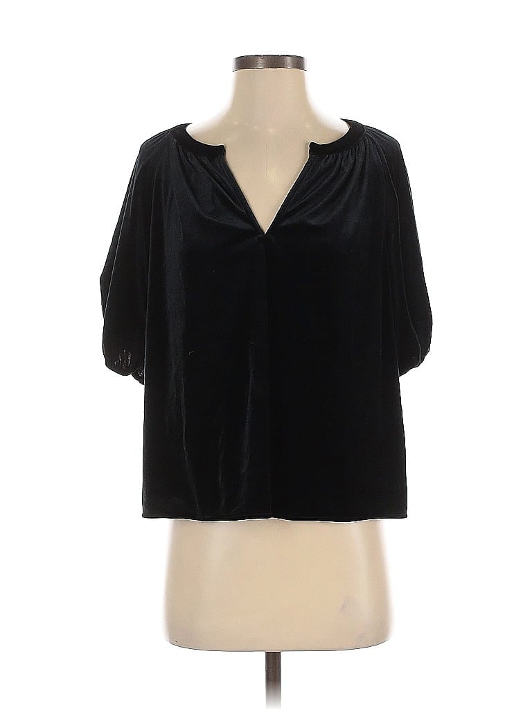 Gap Short Sleeve Blouse In Black