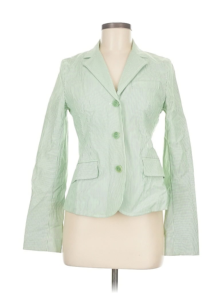 Pre-owned Theory Blazer Jacket In Green