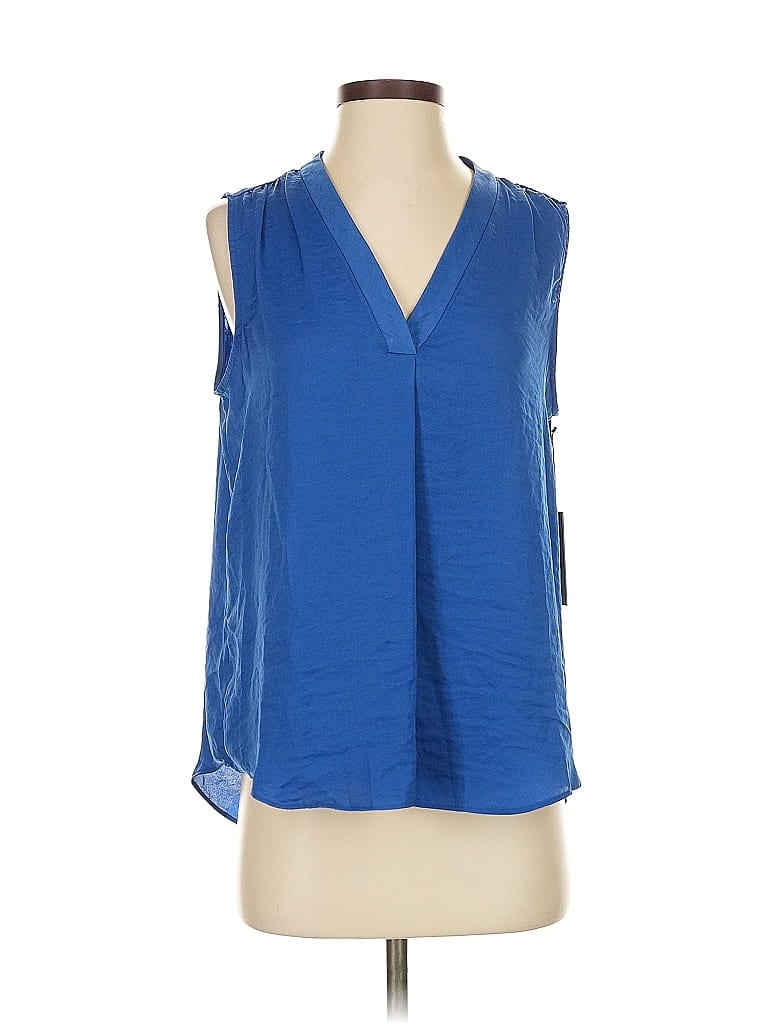 Vince Camuto Sleeveless Blouse In Blue