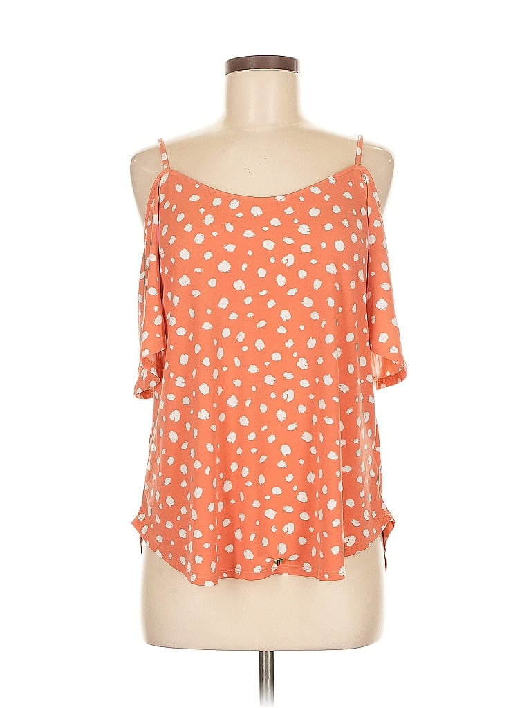 Pre-owned Kaileigh Sleeveless Blouse In Orange