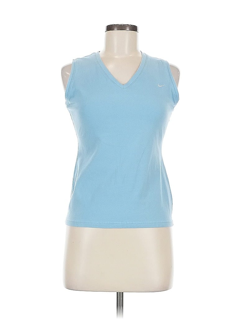 Pre-owned Nike Sleeveless T-shirt In Blue