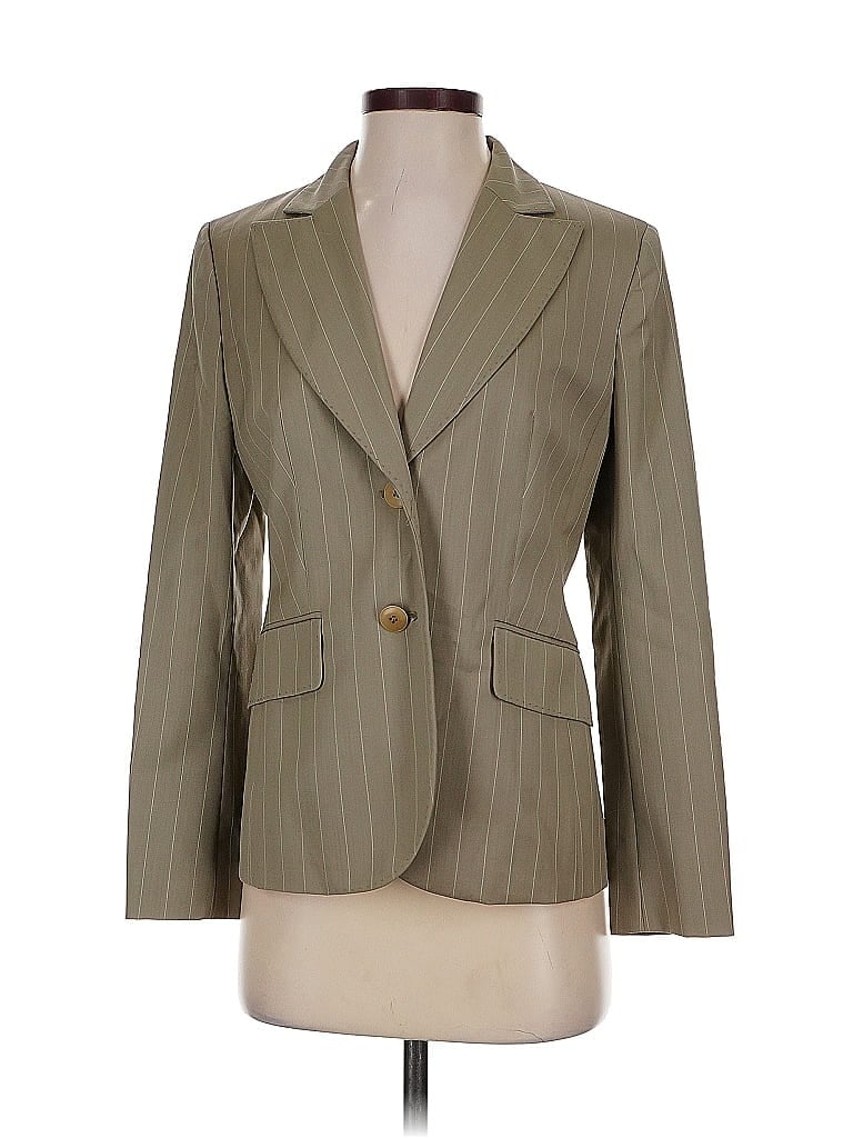 Pre-owned Ann Taylor Loft Wool Blazer Jacket In Brown