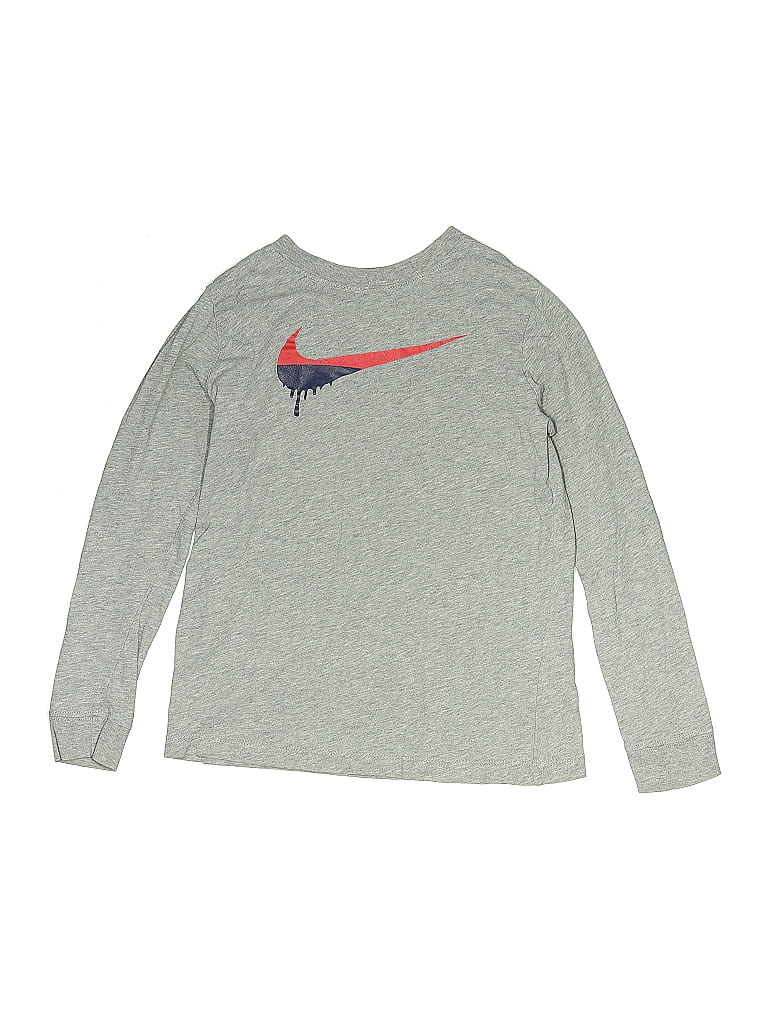 Pre-owned Nike Long Sleeve T-shirt In Gray
