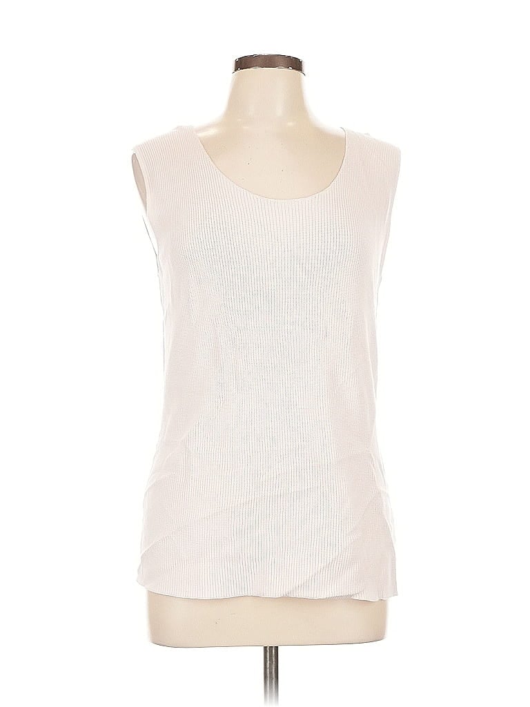 Pre-owned Chico's Cardigan Sweater In White