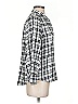 Express Plaid Silver 3/4 Sleeve Blouse Size S - photo 4