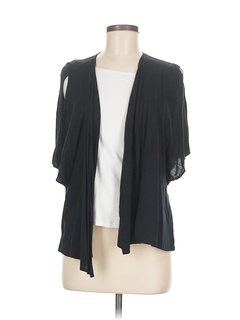 Pre-owned Halston Heritage Cardigan Sweater In Black