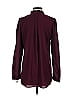 Parker 100% Polyester Burgundy Long Sleeve Blouse Size XS - photo 2