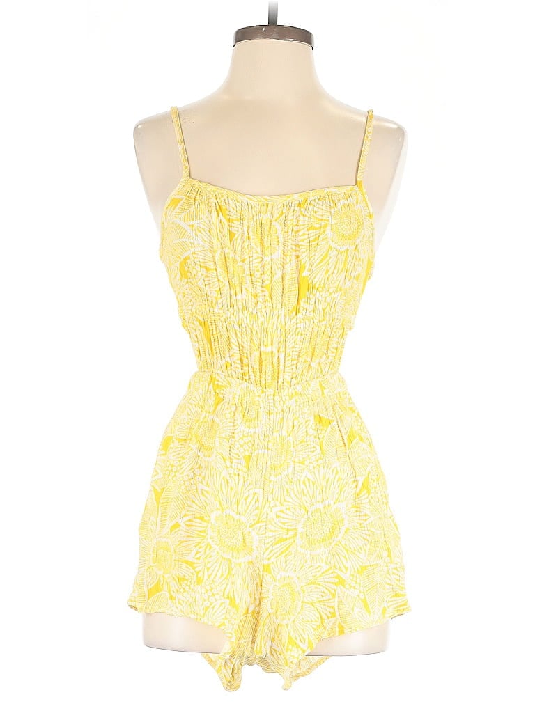 Pre-owned Arizona Jean Company Romper In Yellow